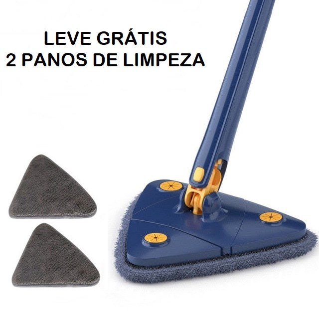 Esfregão Dryft Ajustável Giratório 360° | Grátis 2 Panos de Limpeza