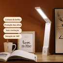 Luminária de Mesa LED Recarregável com Toque e 3 Níveis de Brilho