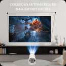 Projetor Portátil 4K Cinematográfica em Alta Definição