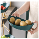Fruteira de Mesa 3 Andares com Suporte de Bambu