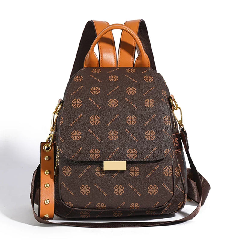 Bolsa Mochila Feminina de Couro Pequena  - Stok.P