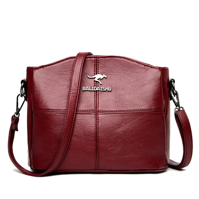 Bolsa Feminina Transversal em Couro Balidaishu