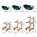 Fruteira de Mesa 3 Andares com Suporte de Bambu