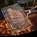 Grelha Dupla para Churrasco em Aço Inox 304 Dobrável