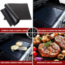 Tapete Antiaderente para Churrasco Reutilizável 40 x 33 cm