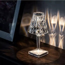 Luminária de Mesa LED Cristal Sem Fio com 3 Tons de Luz