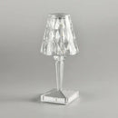 Luminária de Mesa LED Cristal Sem Fio com 3 Tons de Luz