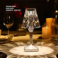 Luminária de Mesa LED Cristal Sem Fio com 3 Tons de Luz