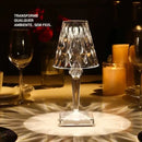 Luminária de Mesa LED Cristal Sem Fio com 3 Tons de Luz