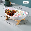 Fruteira de Mesa 3 Andares com Suporte de Bambu