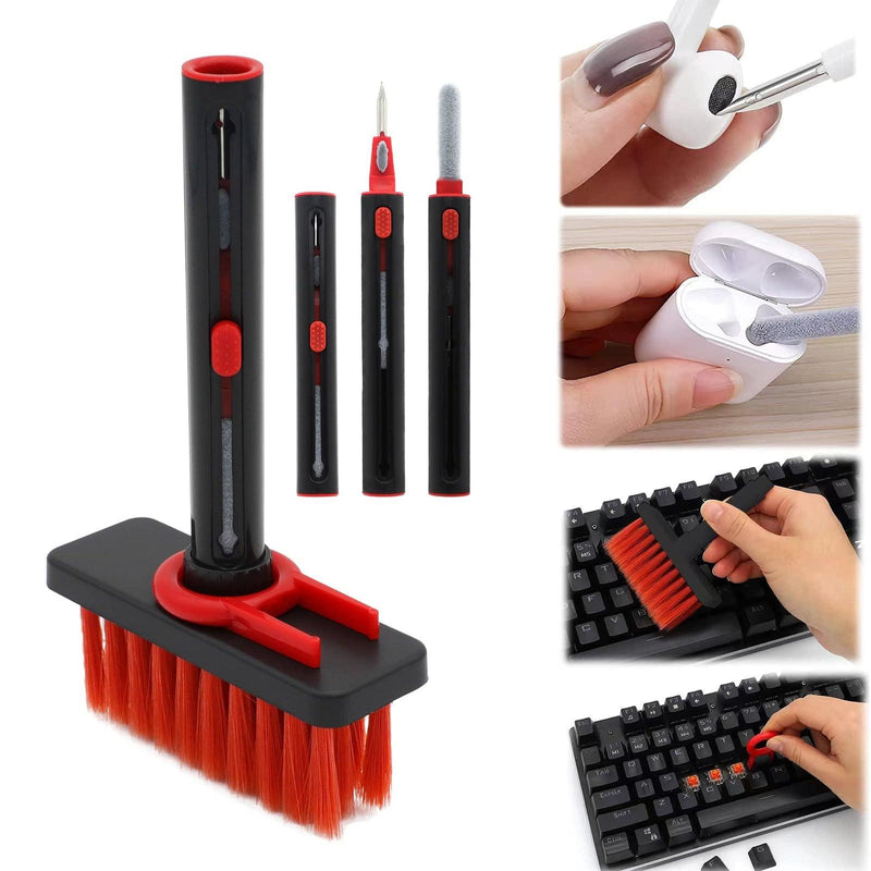 Limpador de Teclado e Fones de Ouvido 5 em 1