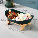 Fruteira de Mesa 3 Andares com Suporte de Bambu