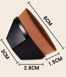 Pincel Kabuki Curvo para Base e Maquiagem Hexagonal