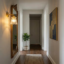 Arandela vintage Serena dourada para decoração de ambientes internos
