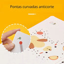 Caderno Mágico  + Brindes ( 5 Canetas, Apagador e Argolas)