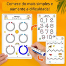 Caderno Mágico  + Brindes ( 5 Canetas, Apagador e Argolas)