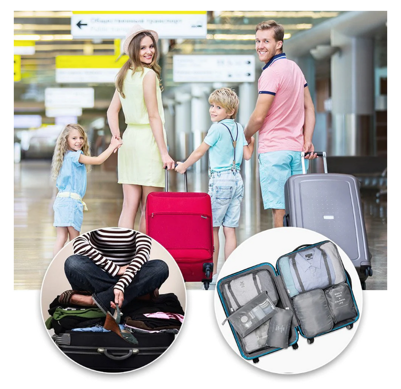 Kit Bolsas Viagem Premium á prova d'água (Leve +3 de Brindes)