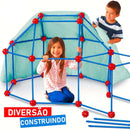 Kit de construção Tenda Kids para montar cabanas e estimular a criatividade infantil