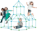 Kit para montar tenda infantil com peças de construção e lona de brinde