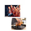Suporte para Asar Frango no Churrasco com Bandeja Coletora