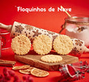 Rolo decorativo Floquinhos de Neve para criar estampas temáticas em massas e artesanatos