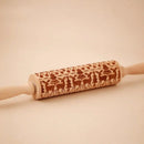 Rolo estampado com desenho de alce natalino para decorar massas, biscoitos e projetos criativos
