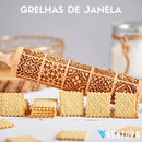 Rolos Decorativos + 1 Cortador E Livro De Receitas Brinde Grelhas De Janela