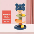 Brinquedo Montessori Tobogã de Bolinhas para Desenvolvimento Infantil