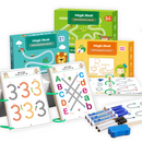 Caderno Mágico  + Brindes ( 5 Canetas, Apagador e Argolas)